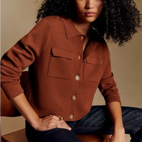 Sezane Jackets & Blazers - Sezane Betty Cardigan in Hazelnut